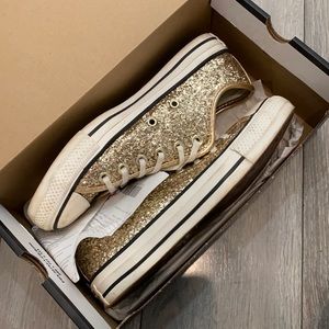 Gold Sparkle Converse